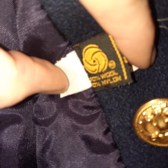 Rothschild Navy Girls Long Coat size 12 - Picture 9 of 12